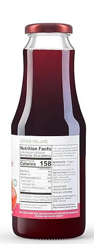 Miniatura 28 de Gardenville Jugo de arándano orgánico (paquete de 2), USDA orgánico, sin azúcar añadido, certificado U Kosher, pasteurizado, botellas de vidrio