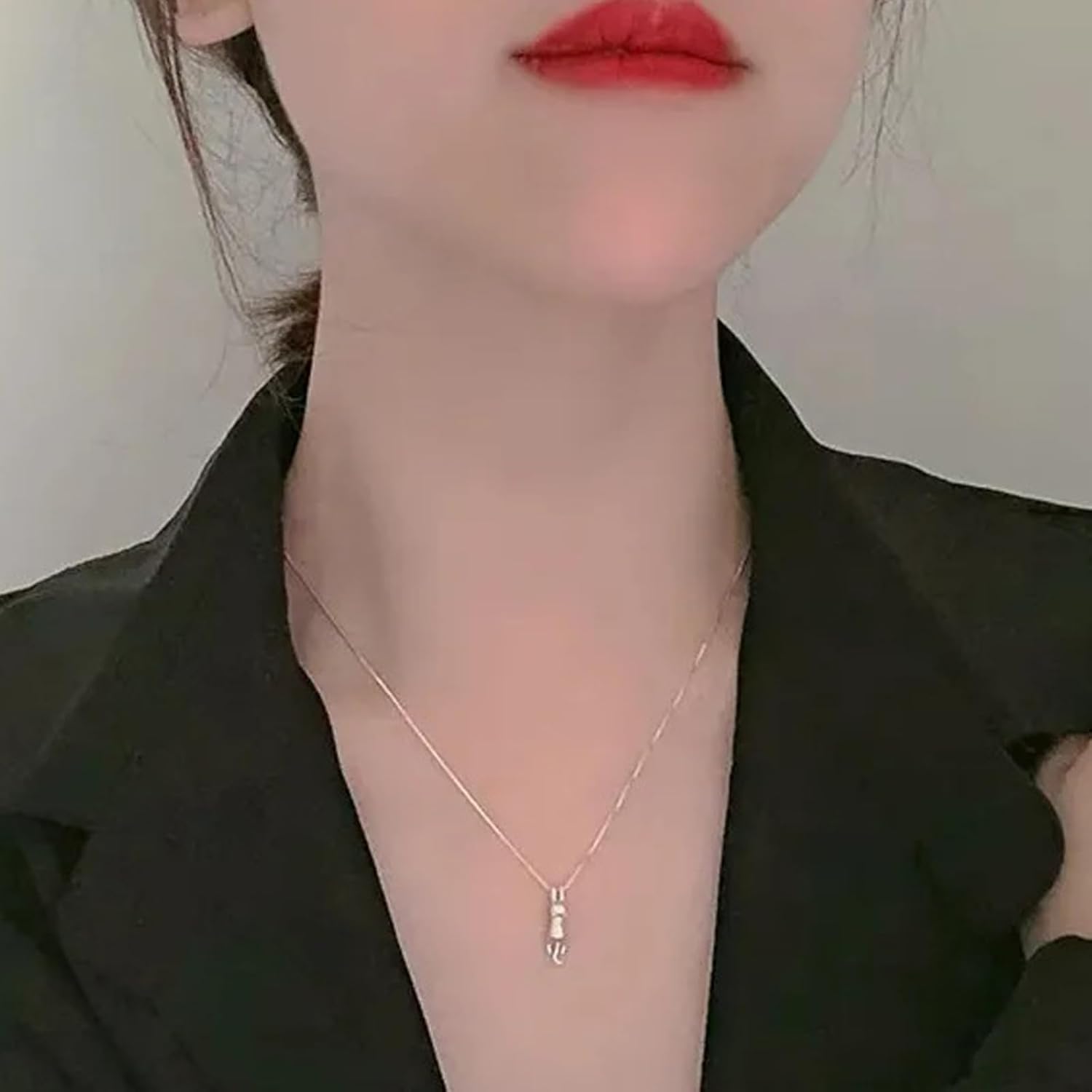 Elegant Cat Necklace for Women,Perfect Cat Lover Gifts Pendant Jewelry for Pet Lovers Friend Birthday Gift - Image 3