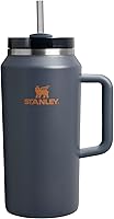 Vista 151 de STANLEY Quencher H2.0 Vaso Térmico con asa y pajilla, 64 onzas, tapa Flowstate de 3 posiciones, gran capacidad para viajes y deportes, vaso de acero