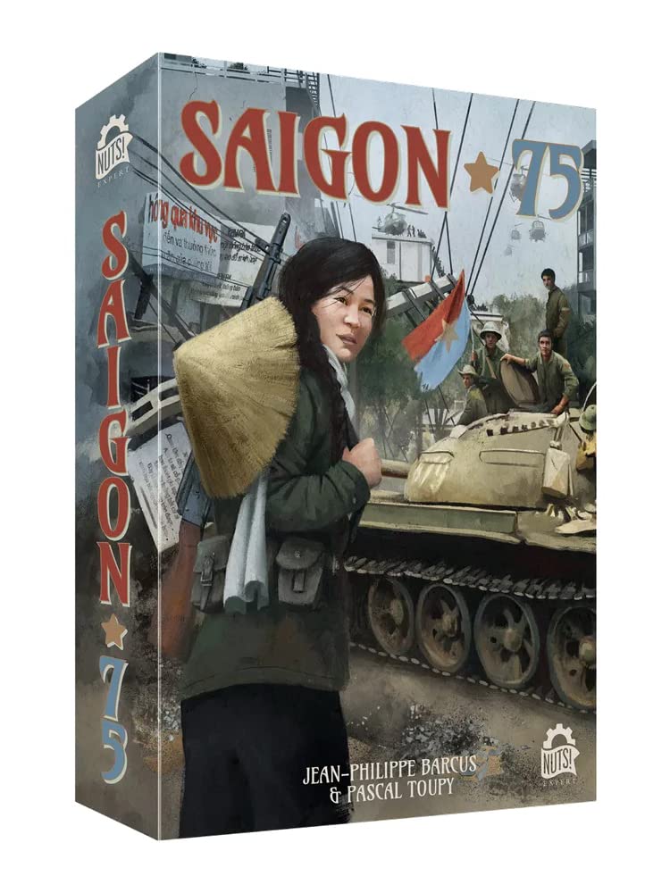 Saigon 75 - Gioco da Tavolo Strategico Militare per 1-2 Giocatori, Età 16+ - Edizione Standard - Grigio - Italiano - Blackrock Games