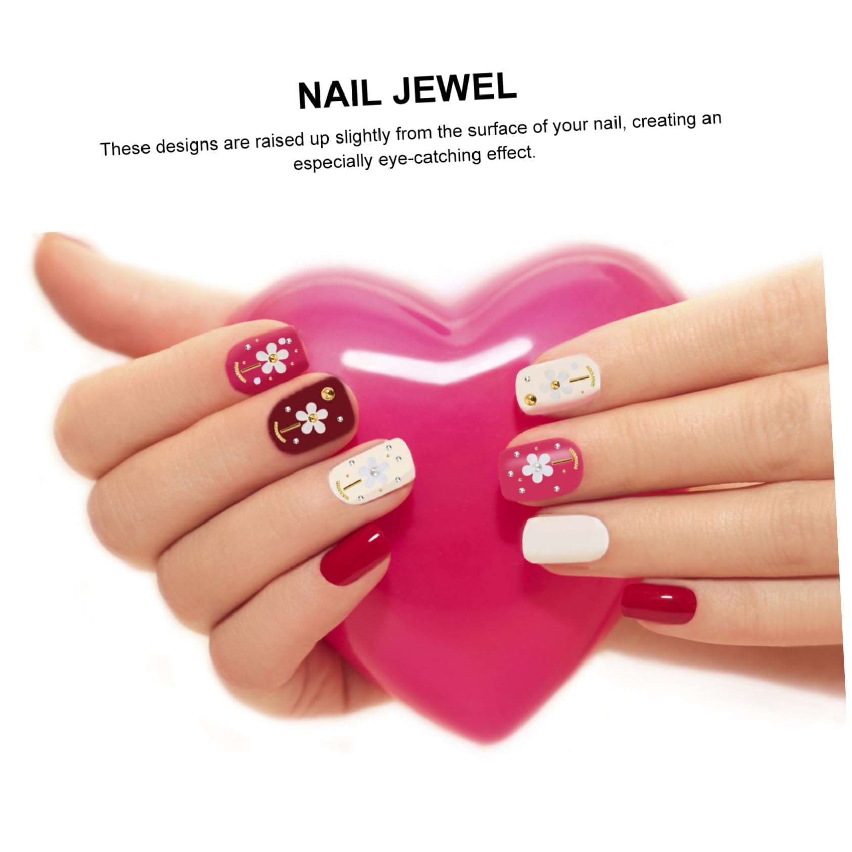 2 Set Decorazioni Per Unghie Resina Charm Per Nail Art Per Manicure E Decorazioni Te Per Casa E Salone 6 Scatole*2