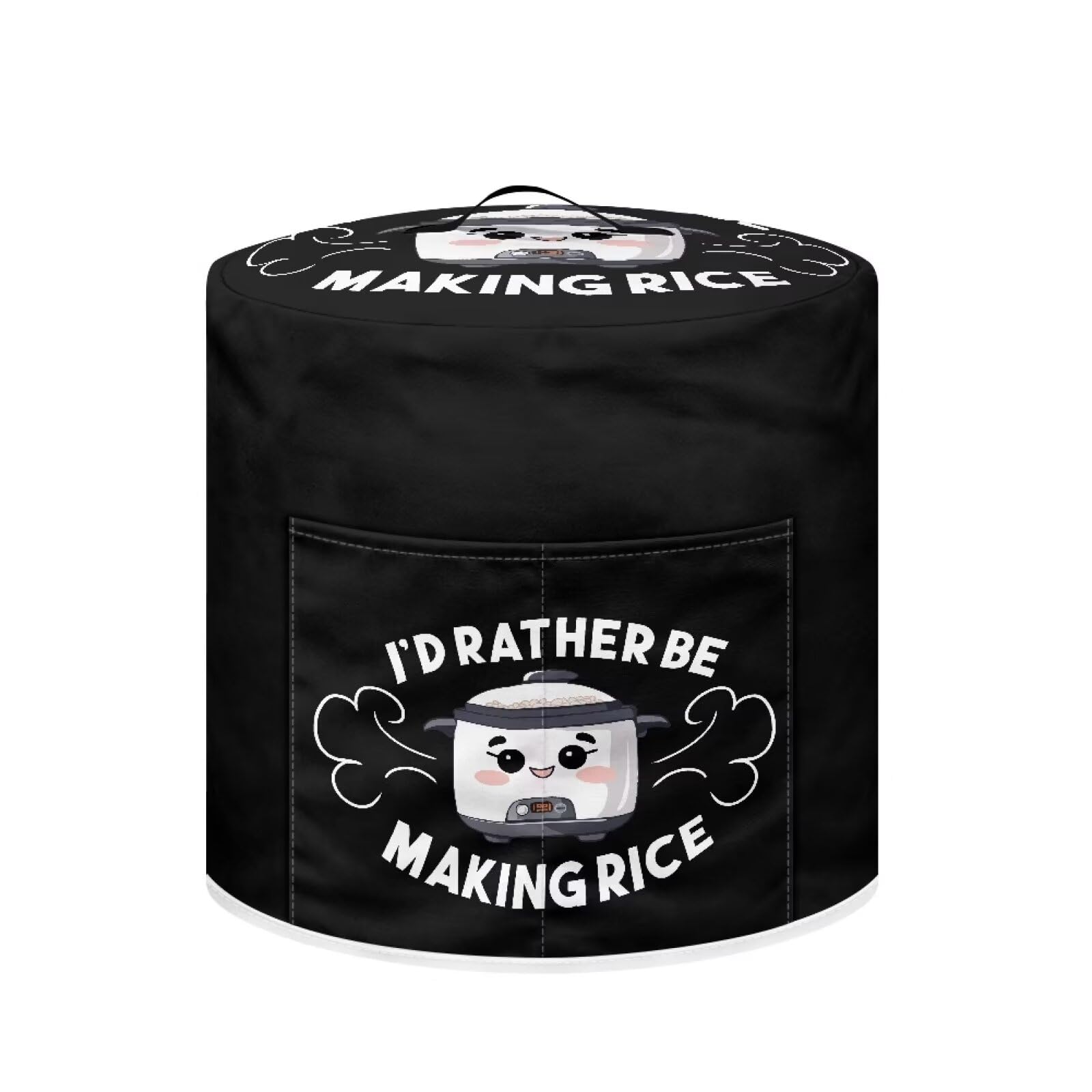 DISNIMO Angry Rice Cooker Air Fryer Cover Dust Cover Dust Protection Insulated Kitchen Appliance Cover with Top Handle and Storage Pockets for Women Gift