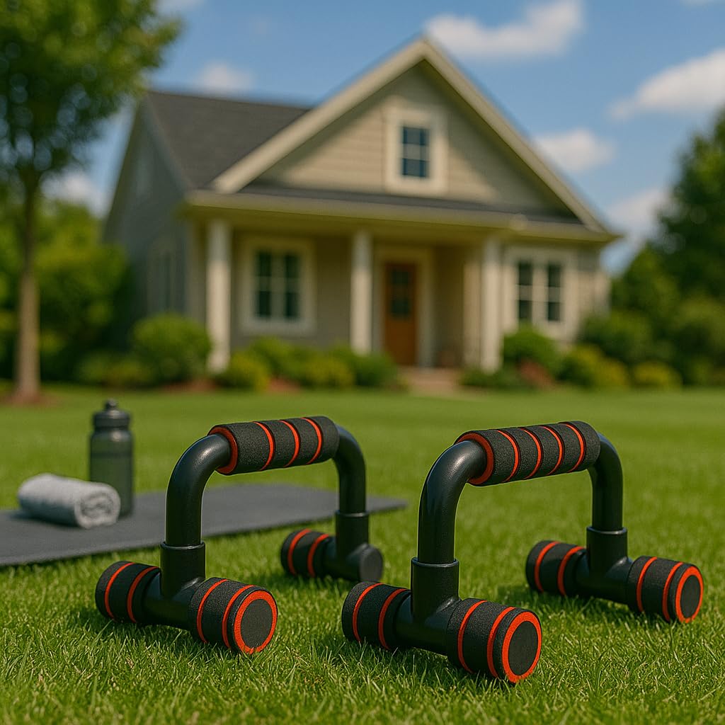 Maniglie per Flessioni Push Up Antiscivolo | Attrezzature Fitness per Allenamento Muscolare Adatto all’Interno e Esterno