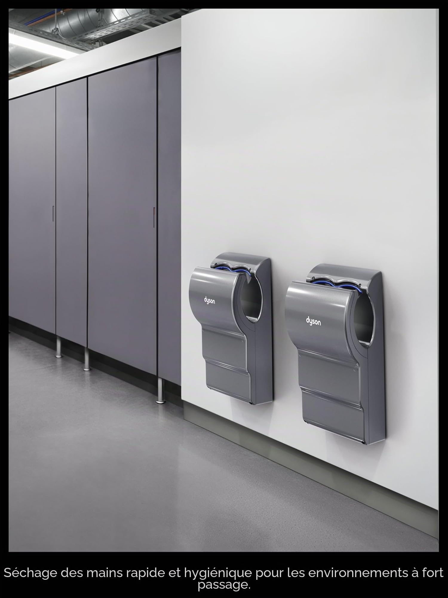 Dyson Airblade™ AB14 – Sèche-Mains Robuste pour sanitaires, Bureaux, Restaurants, hôtels & espaces Professionnels