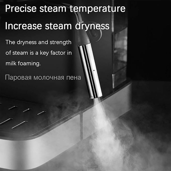 Cafetera Espresso con Bomba 20BAR y Espumador de Leche, Control Visual de Temperatura miniatura 5