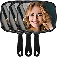 Vista 11 de Espejo de mano, espejo de mano extra grande para peluquería de peluquería con asa para salón, cuadrado