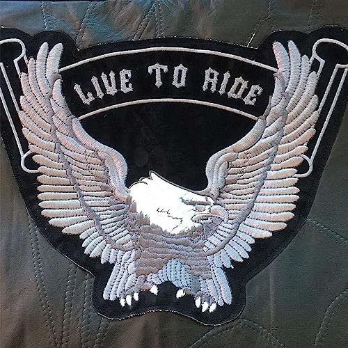 Men Leather Motorcycle Jacket Vest Cool Patches3