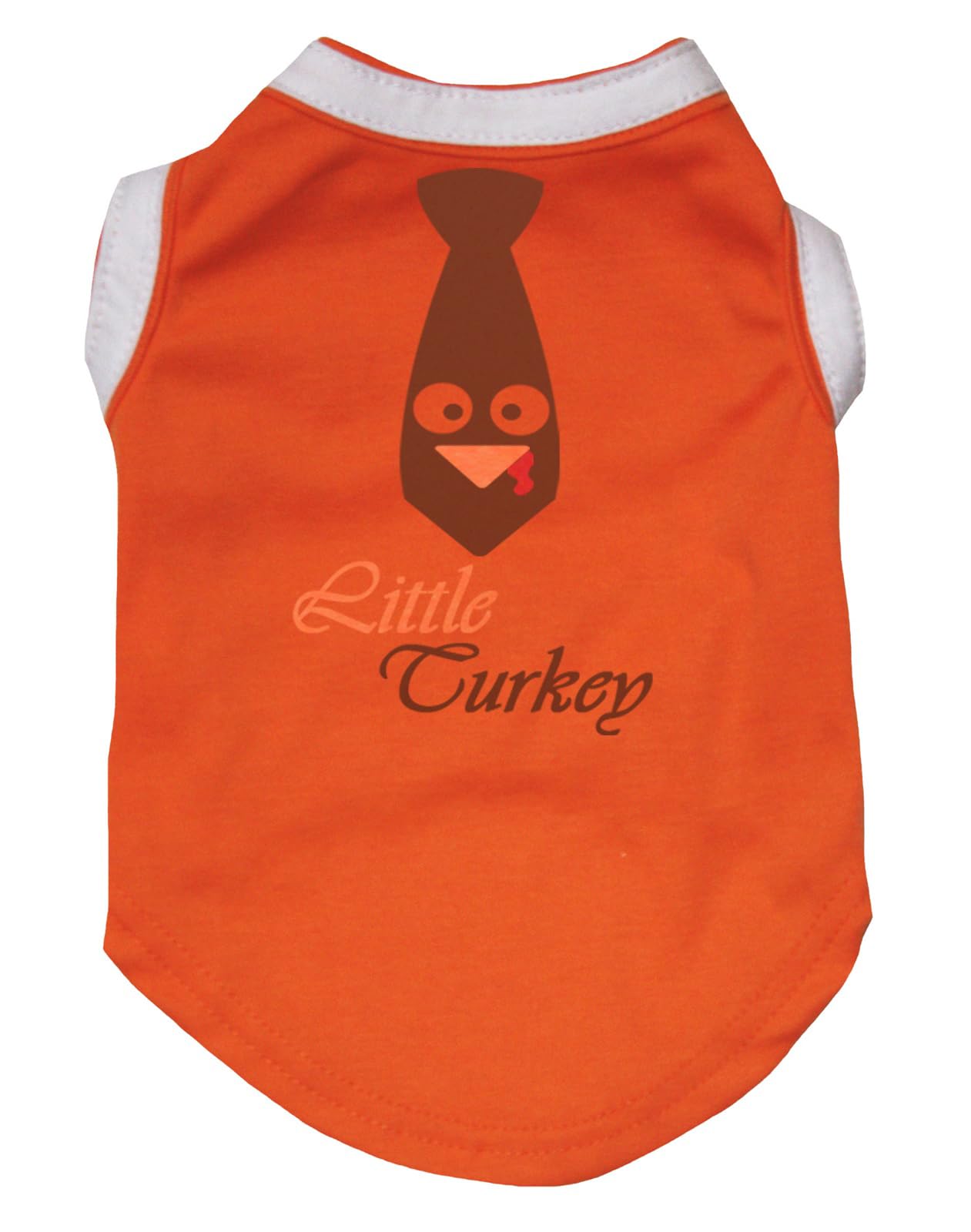 Chemise à cravate pour chien Little Turkey orange taille L pour grand chien chic