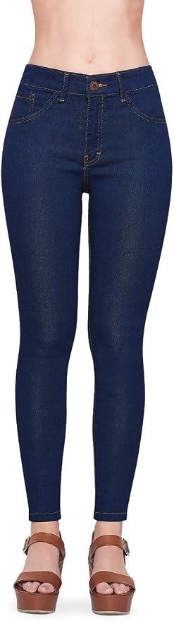 DEVENDI DENIM CO. Jeans Mezclilla Mujer Tiro Alto, Azul Oscuro con súper  Strech : Amazon.com.mx: Ropa, Zapatos y Accesorios