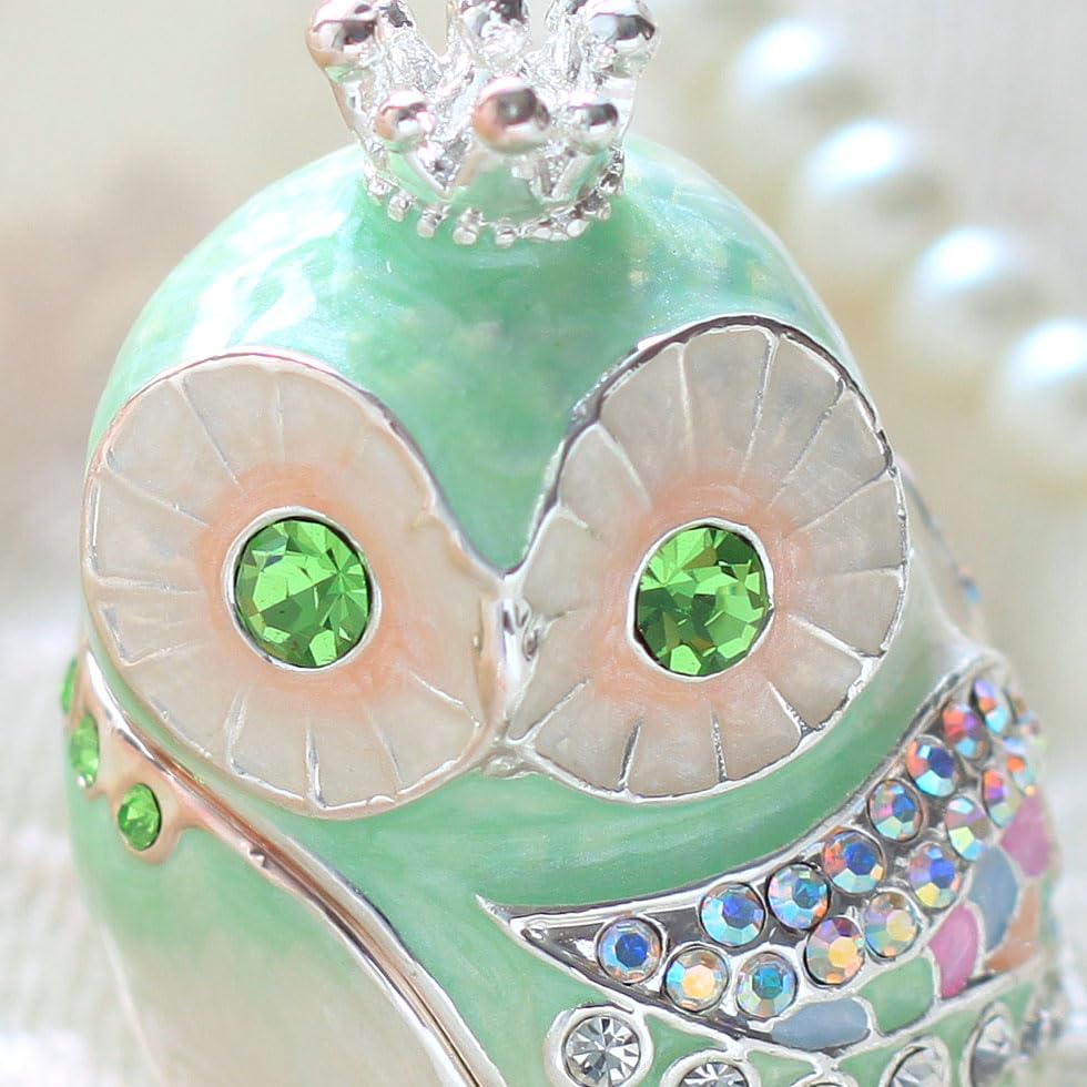 Amazon｜東京銀座PICALS クラウンフクロウ ジュエリーボックス