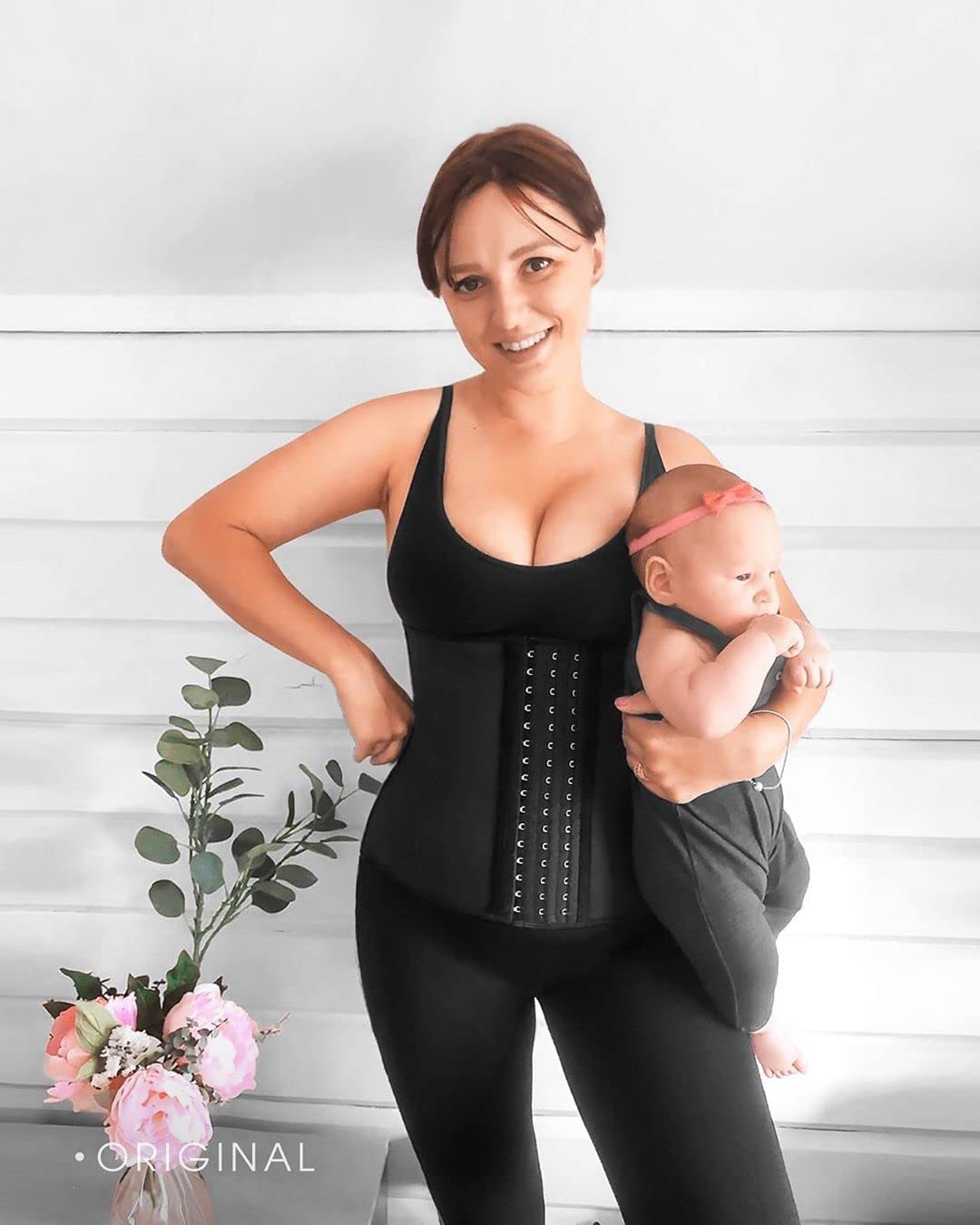 YIANNA Mujer Fajas Reductoras Moldeadora Waist Trainer Corset Reductor Cinturón Abdomen Faja Colombiana Corsé