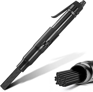 125-A Air Needle Scaler with 19 Needles(1-1/8 IN Stroke）Pneumatic Rust Removal Cleaning Gun, 4800 BPM Heavy Duty Industrial Surface Prep, Low Vibration Compact Design for Paint Dirt Weld Slag Removal