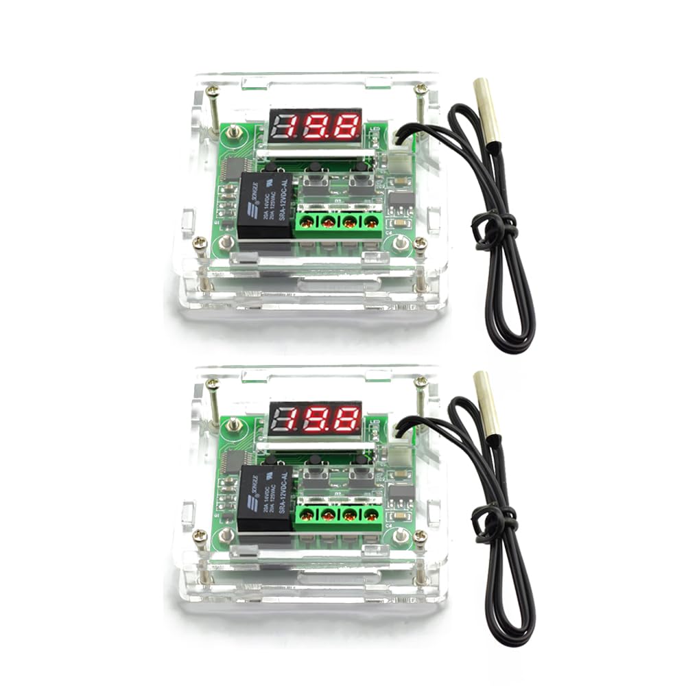 Amazon.co.jp: LIANHATA サーモスタット XH-W1209 温度熱センサ