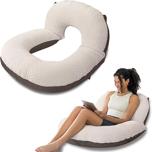 Miniatura 15 de INSEN Almohada de Lectura, Almohada para la Espalda para Sentarse en la Cama y el Sofá, Almohada para Juegos para Adultos, Soporte para Sentarse en