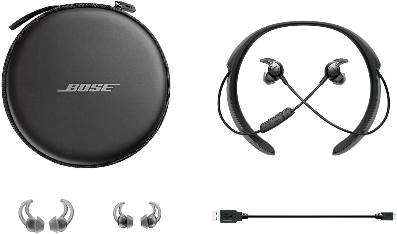 bose quiet control 30 wireless headphones noise cancelling black renewed