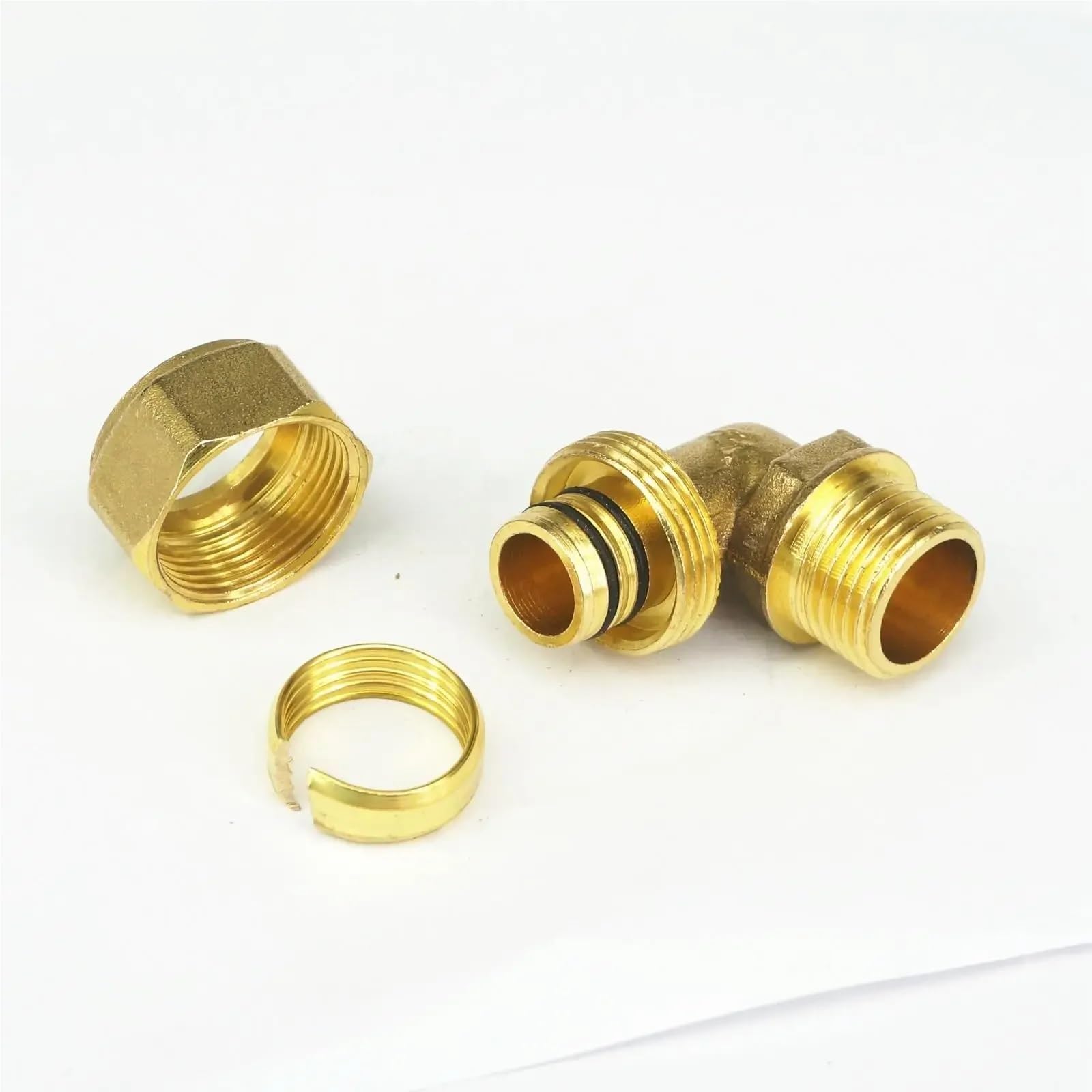 Fit PEX-AL-PEX Tube Outer Diameter 16/18/20/25/32mm - 1/2" 3/4" 1" Male Elbow Brass Fitting For Solar Water Heater(20x25mm,1/2")