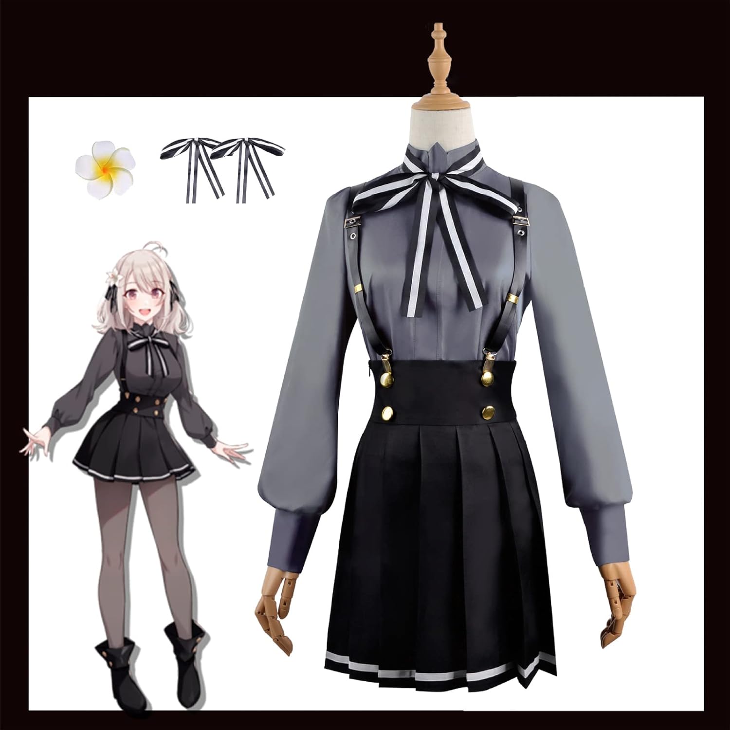 ATELIER PIERRROTバッスルコルセットJSKネイビー&カチューシャ Bustle Corset JSK (2023) by Atelier Pierrot