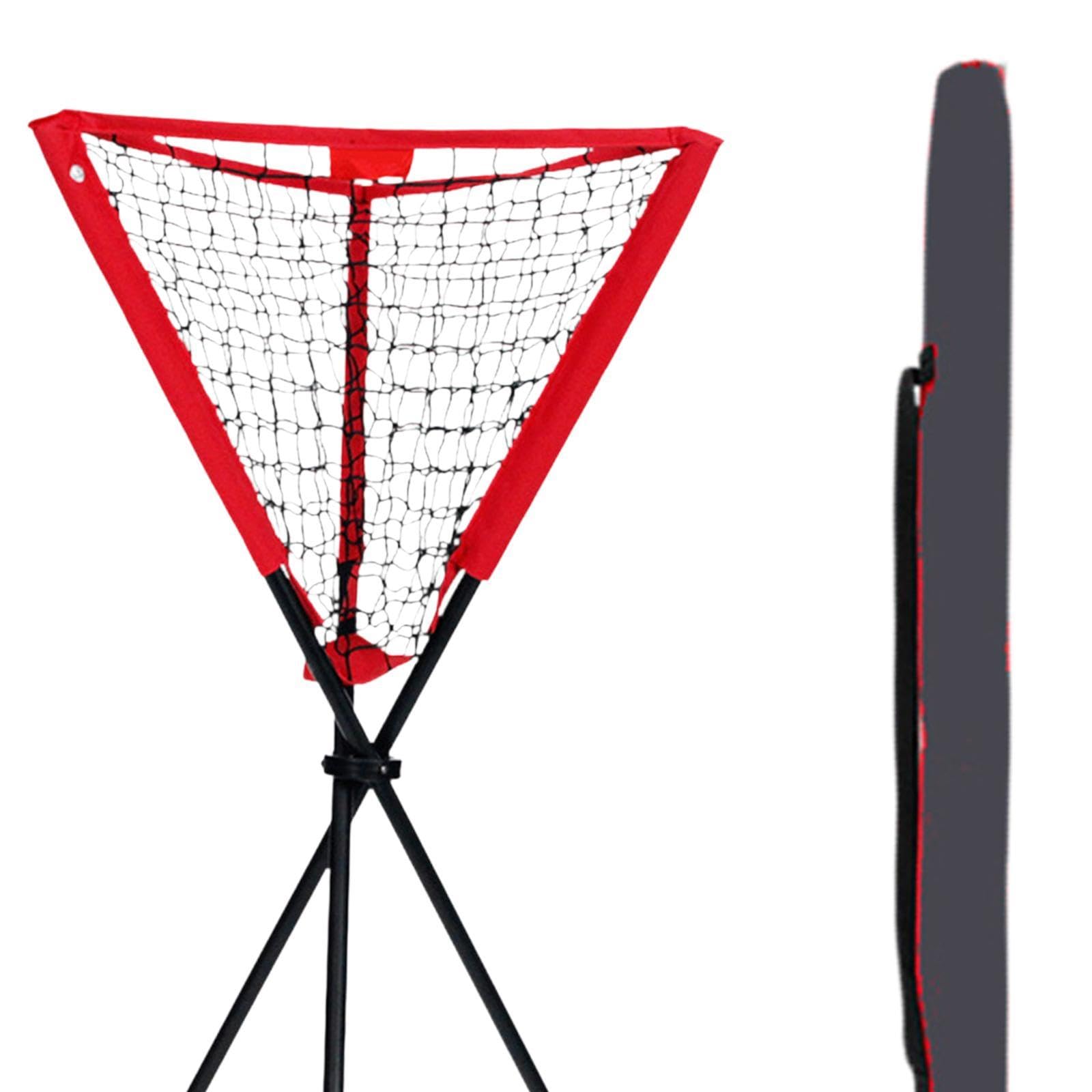 Menolana Ball Collector Tripod Stand Hitting Training Aid Lightweight Rack Batting Practice with Carry Bag for Beginner Professionals
