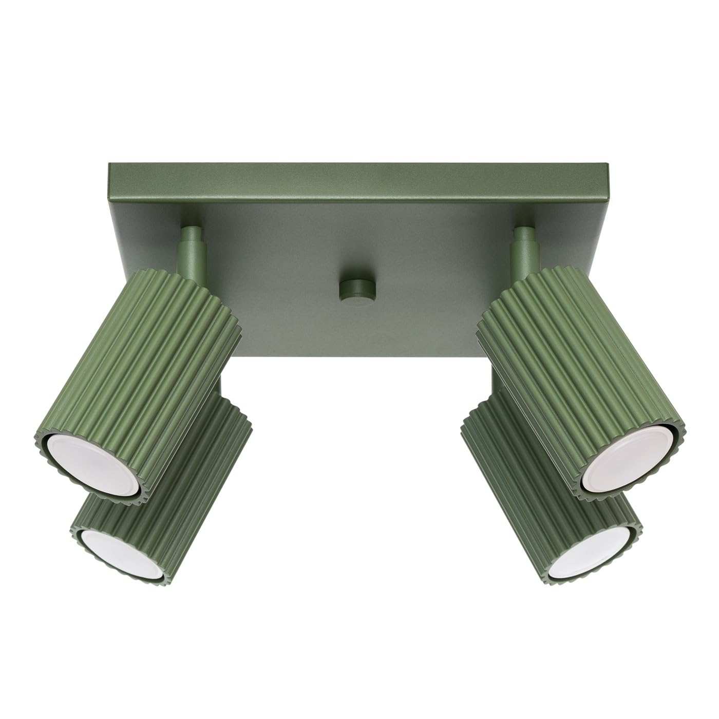 SOLLUX lighting Ceiling lamp KARBON 4 Olive Green