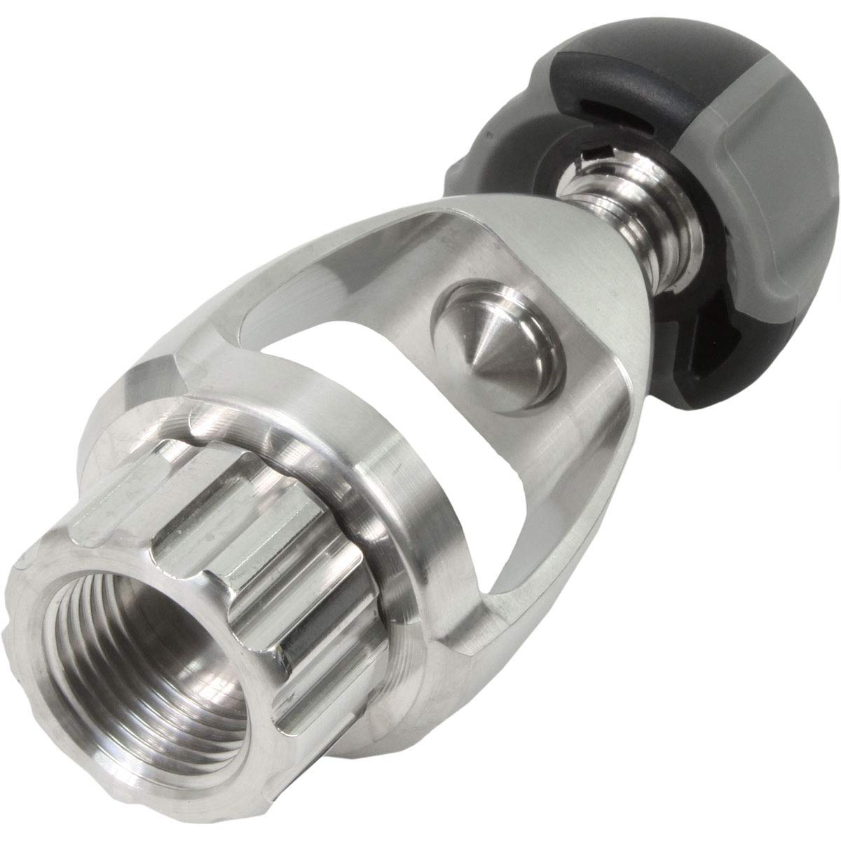 Atomic Din to Yoke Adapter for Stainless Regulators