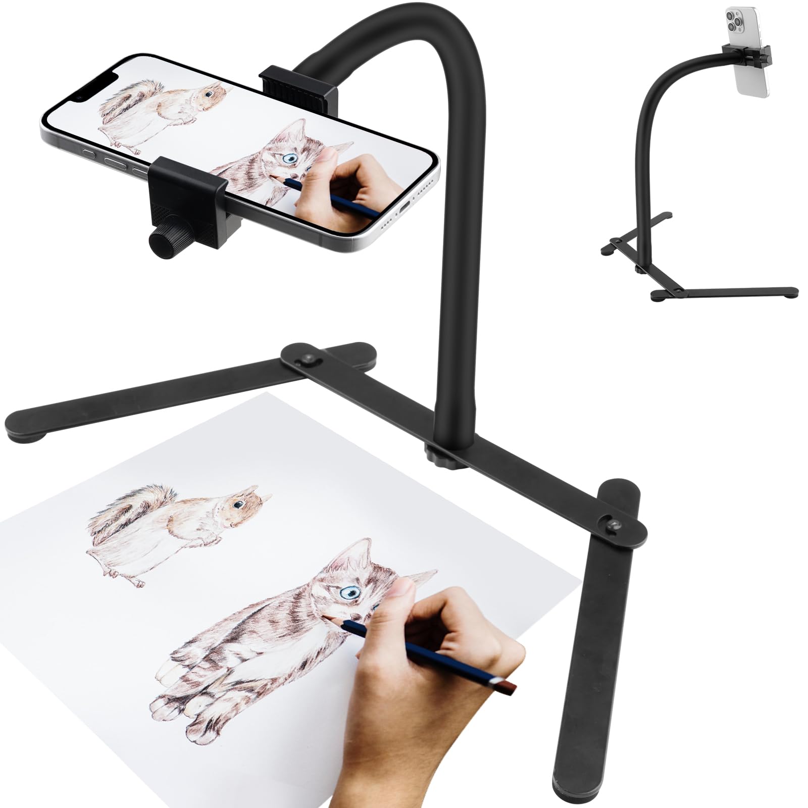 Adjustable Tripod Best Phone Stands For Recording Haift Adjustable