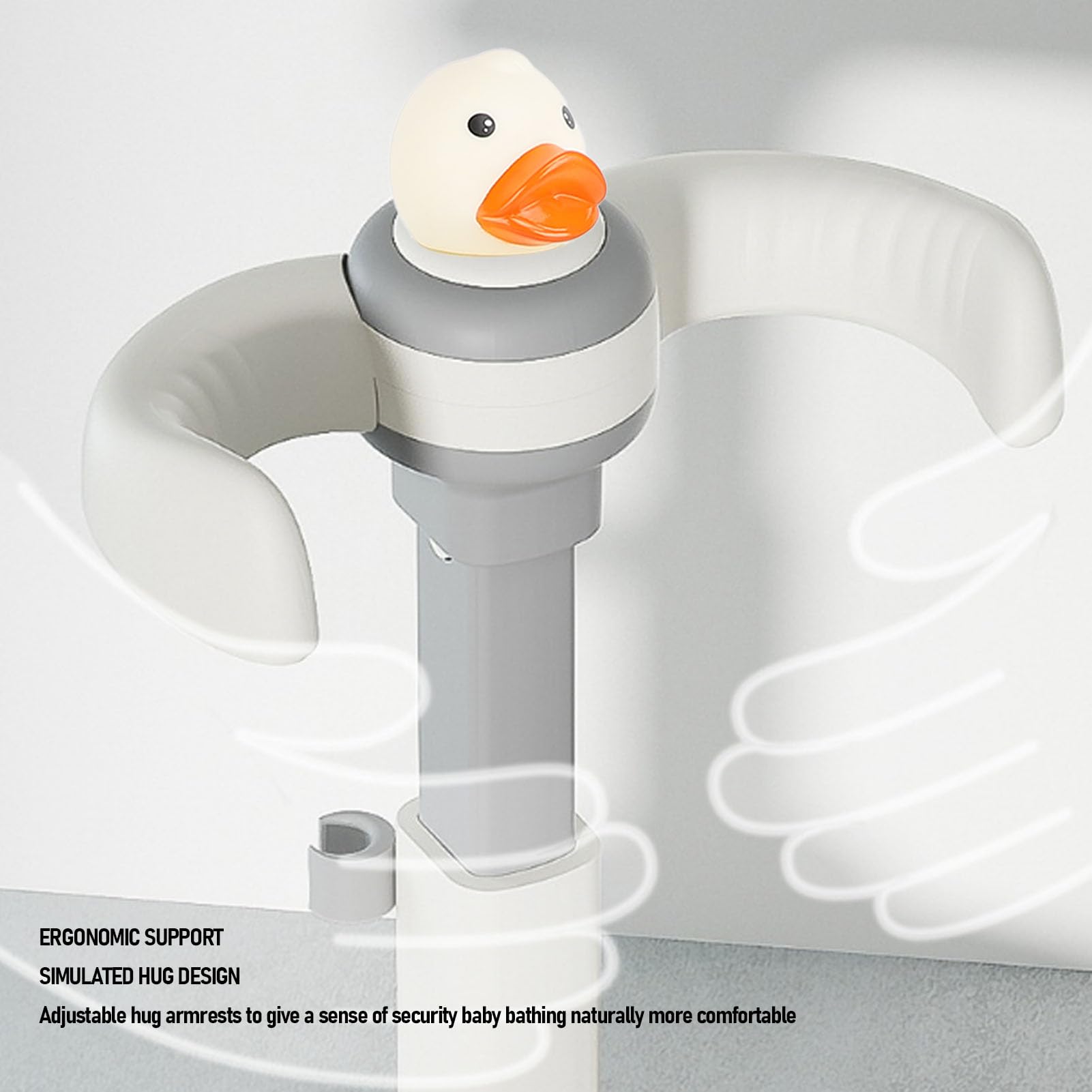 Soporte para Baby Shower con Ajuste de Soporte para Baby Shower de Pie para Estante de Ducha con Reposabrazos Ajustables de 26 a 35 Cm y de 50 a 63 C