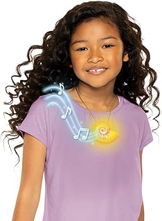 Disney The Little Mermaid Ariel Seashell Necklace with Light-Up Feature and Ariel&apos;s Singing Voice&excl; Toy Necklace for Girls Role Play and Dress-Up Time&excl;