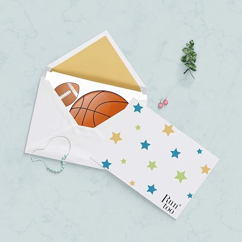 Miniatura 5 de Runtoo - Adhesivos de pared para niños, diseño de béisbol, fútbol, hockey, baloncesto, sala de juegos, sala de juegos y guardería, decoración de