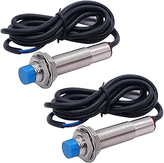 EAMOM 2pcs Inductive Proximity Sensor Detection Switch NPN NC DC 6V-36V 4mm Normally Close Proximity Switch 6-36V Approach