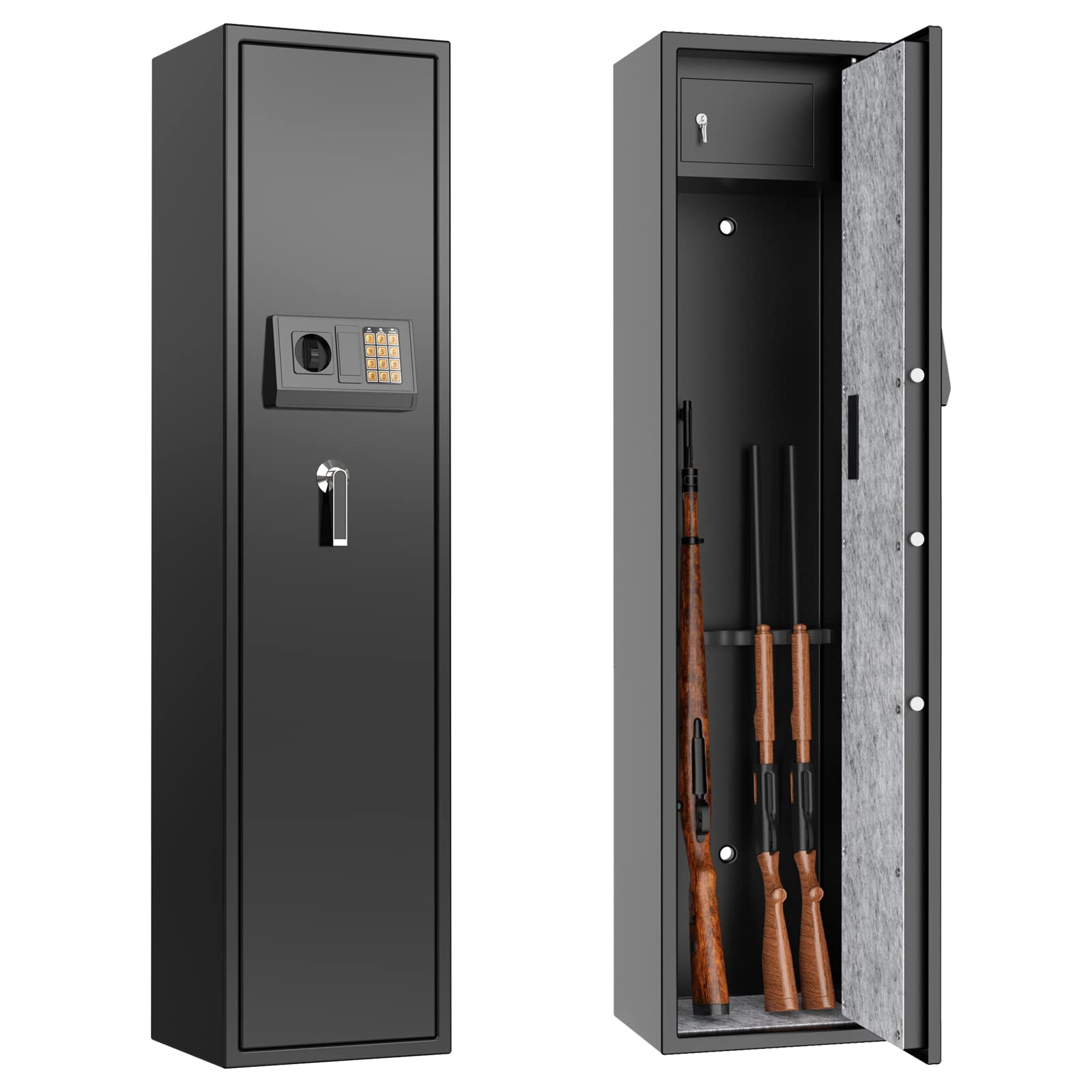 Buy Electronic Rifle Safe with Silent Mode, Quick Access Large Metal