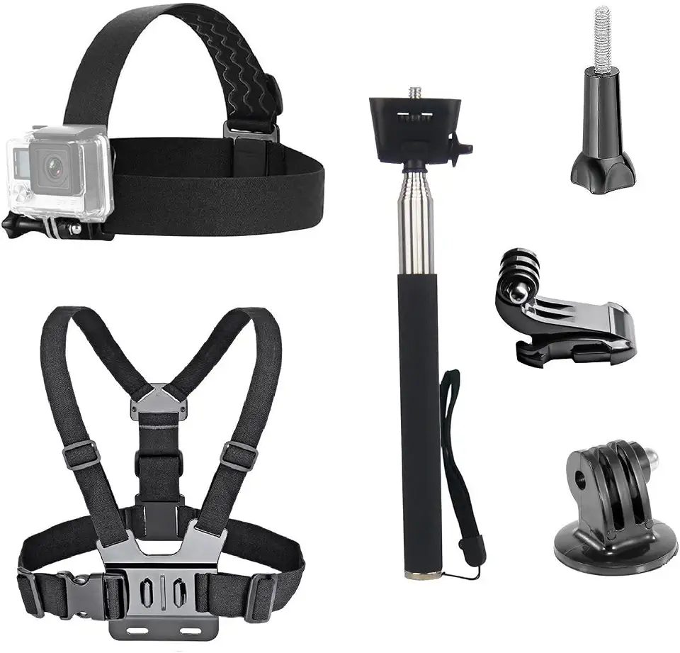 VVHOOY Kit de acessórios de câmera esportiva 3 em 1 para câmera esportiva subaquática GoPro Hero 5 Session/Pictek/APEMAN/Vtin