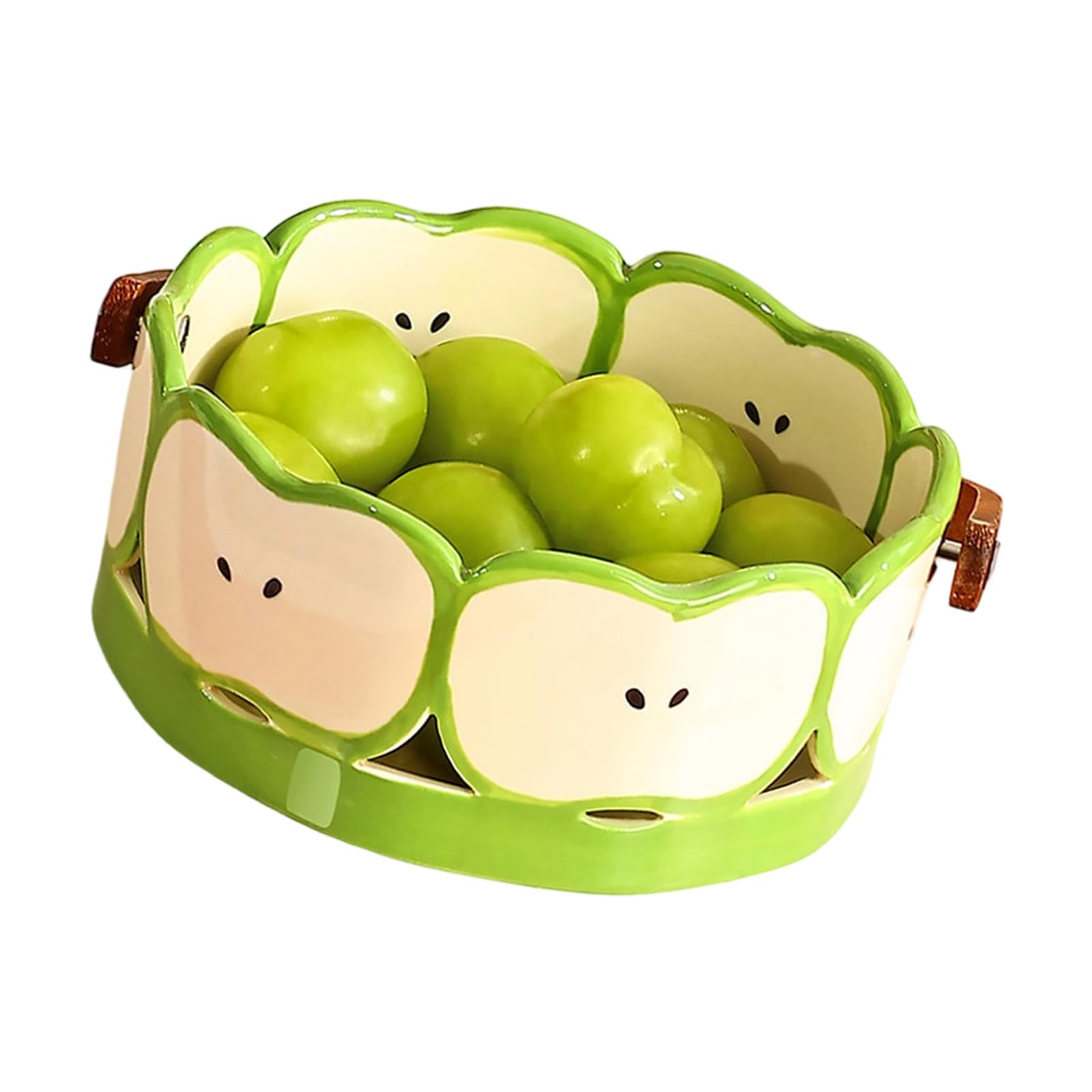 our fave Creative Fruit Shaped Serving Basket with Sturdy Handle for Living Room Kitchen Decor and Storage Portable Fruit Holder