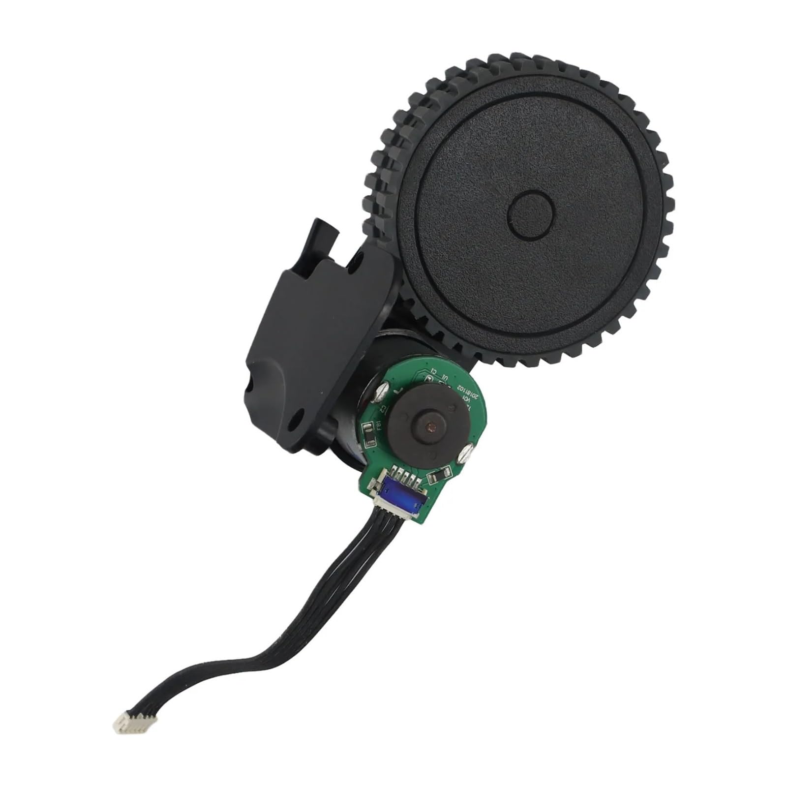 Roue d'entraînement de rechange pour aspirateur droite et gauche, compatible avec les pièces d'aspirateur Conga 1790 (noir) (roue droite)