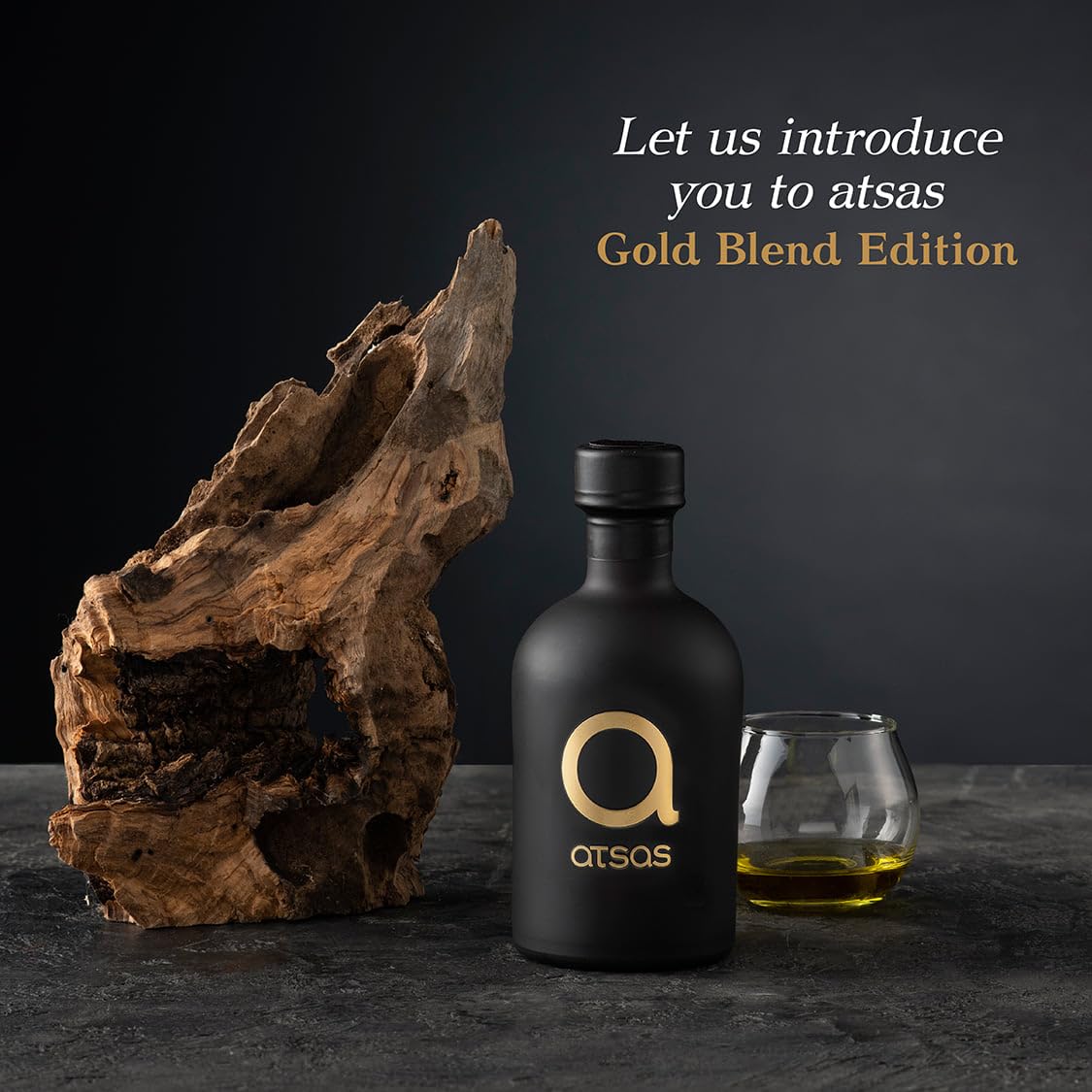 Atsas Organic Extra Virgin Olive Oil Extremely High Phenolic | Gold Blend Limited Edition | Unfiltered Rich in Health-Boosting Phenols | Cold Pressed | Limited Quantity 400 Pieces | 250ml