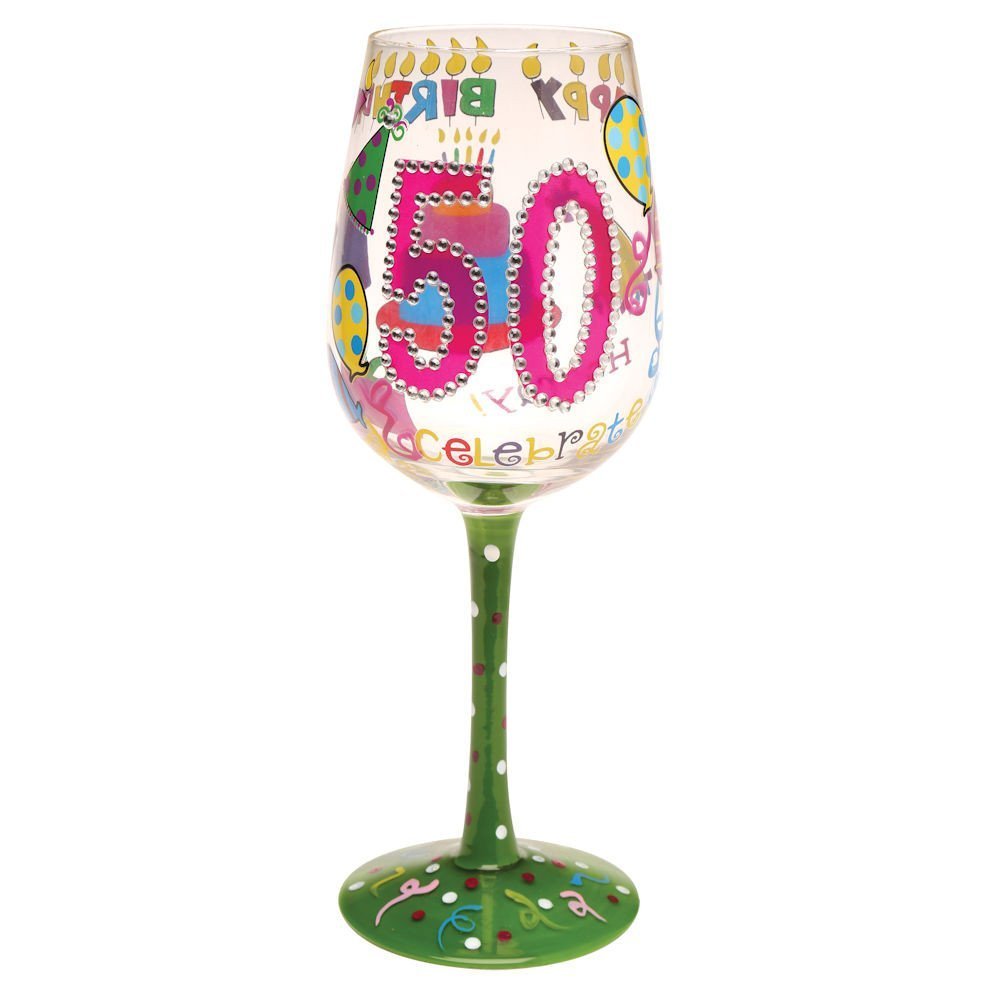 50 Better Then Ever-Bottom's Up Wine Glass
