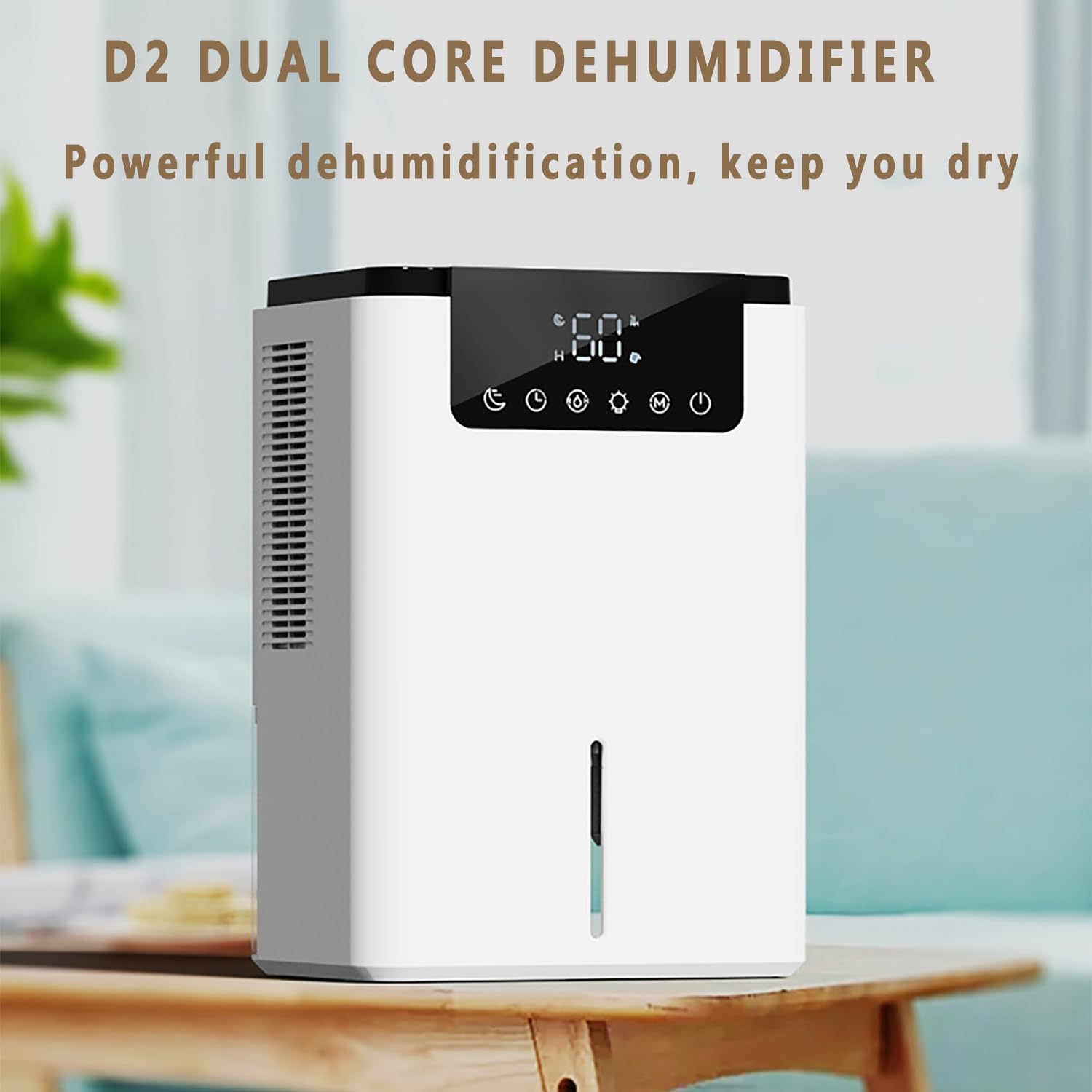 Osuszacze Domowe, Cichy Osuszacz Elektryczny O Pojemności 2500 Ml Z Funkcją Automatycznego Wyłączania I Kolorowym Światłem LED, Synchronizacją Czasu I Inteligentną Funkcją Stałej Wilgotności