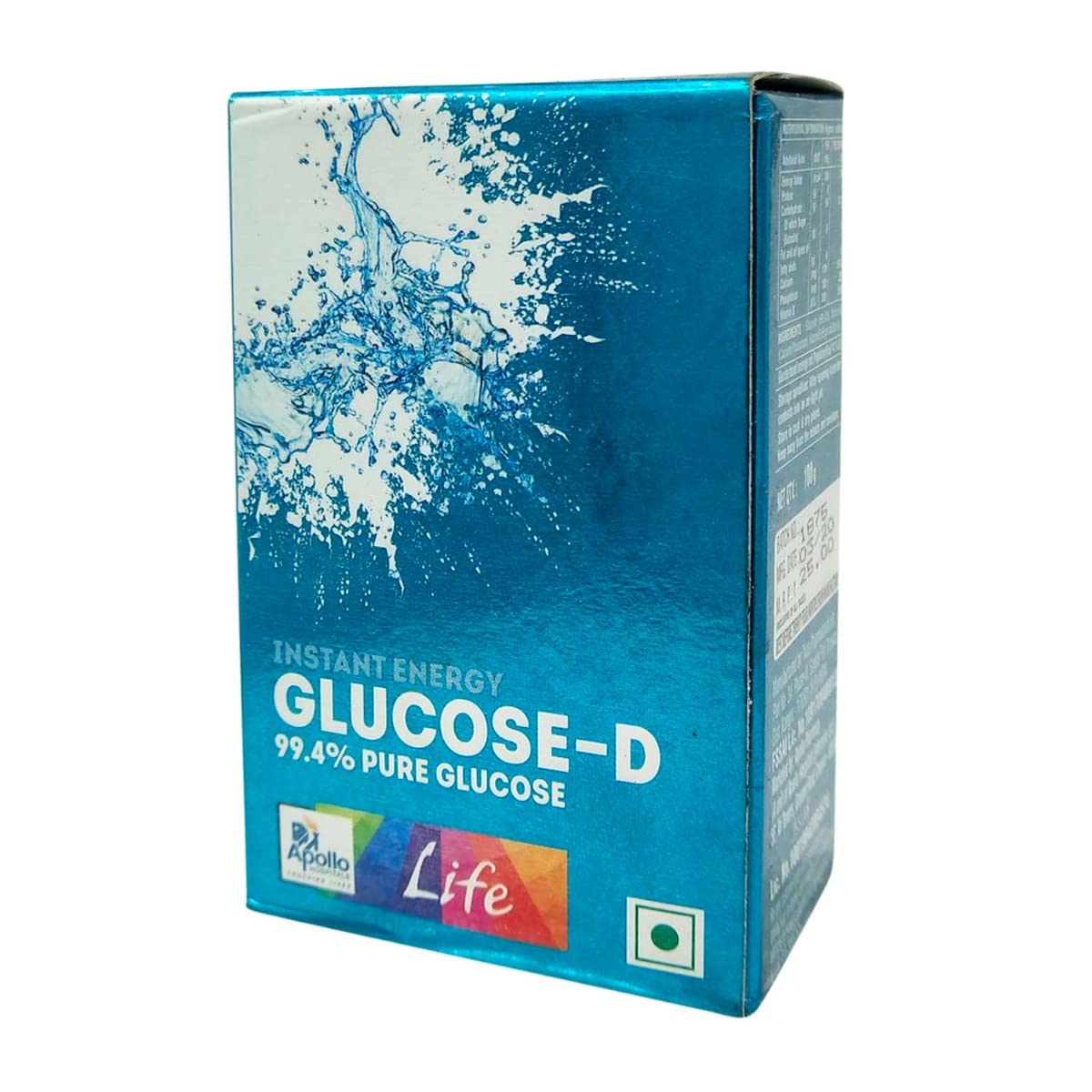 Apollo Life Glucose-D Instant Energy Drink, 100 gm Refill Pack