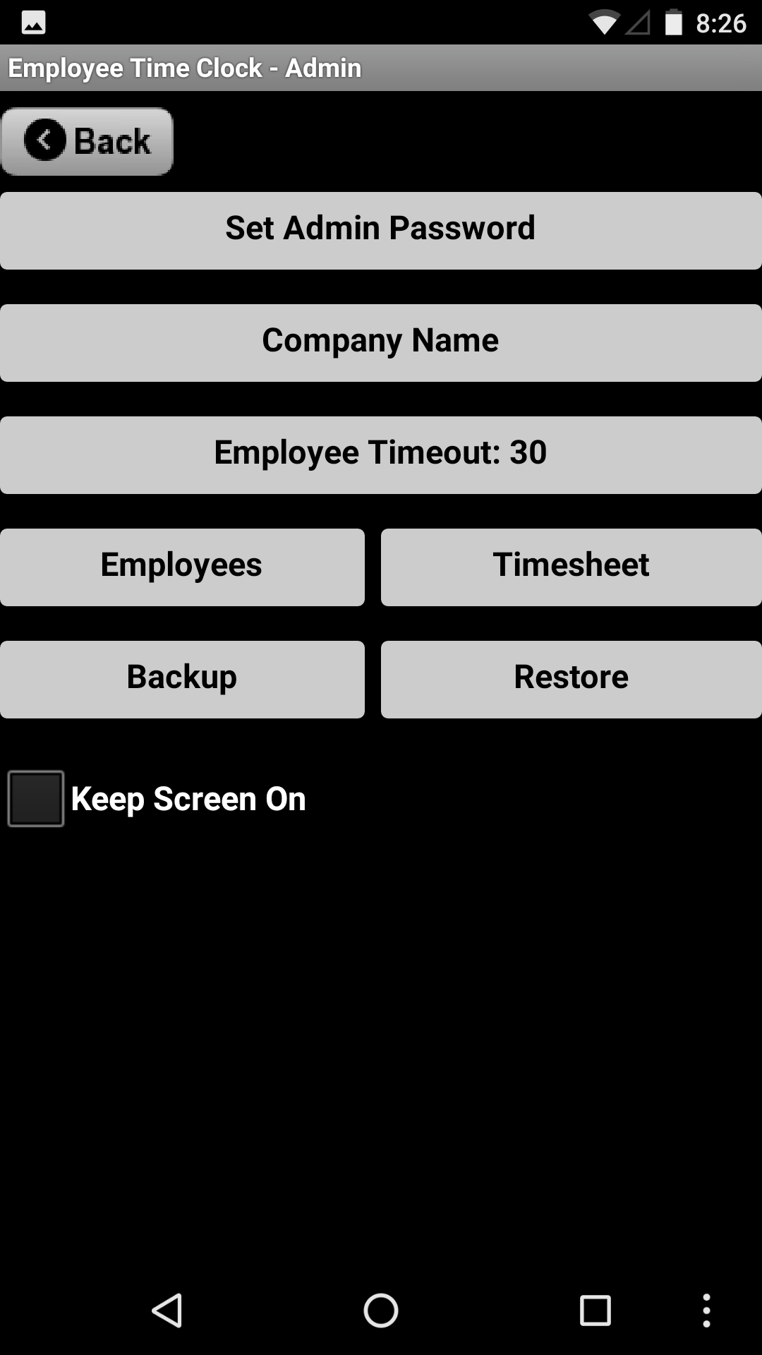 Employee Time Clock App on Amazon Appstore