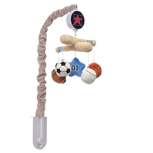 Miniatura 5 de Lambs&Ivy Baby Sports Musical Baby Cuna Móvil Chupete Juguete - Gris