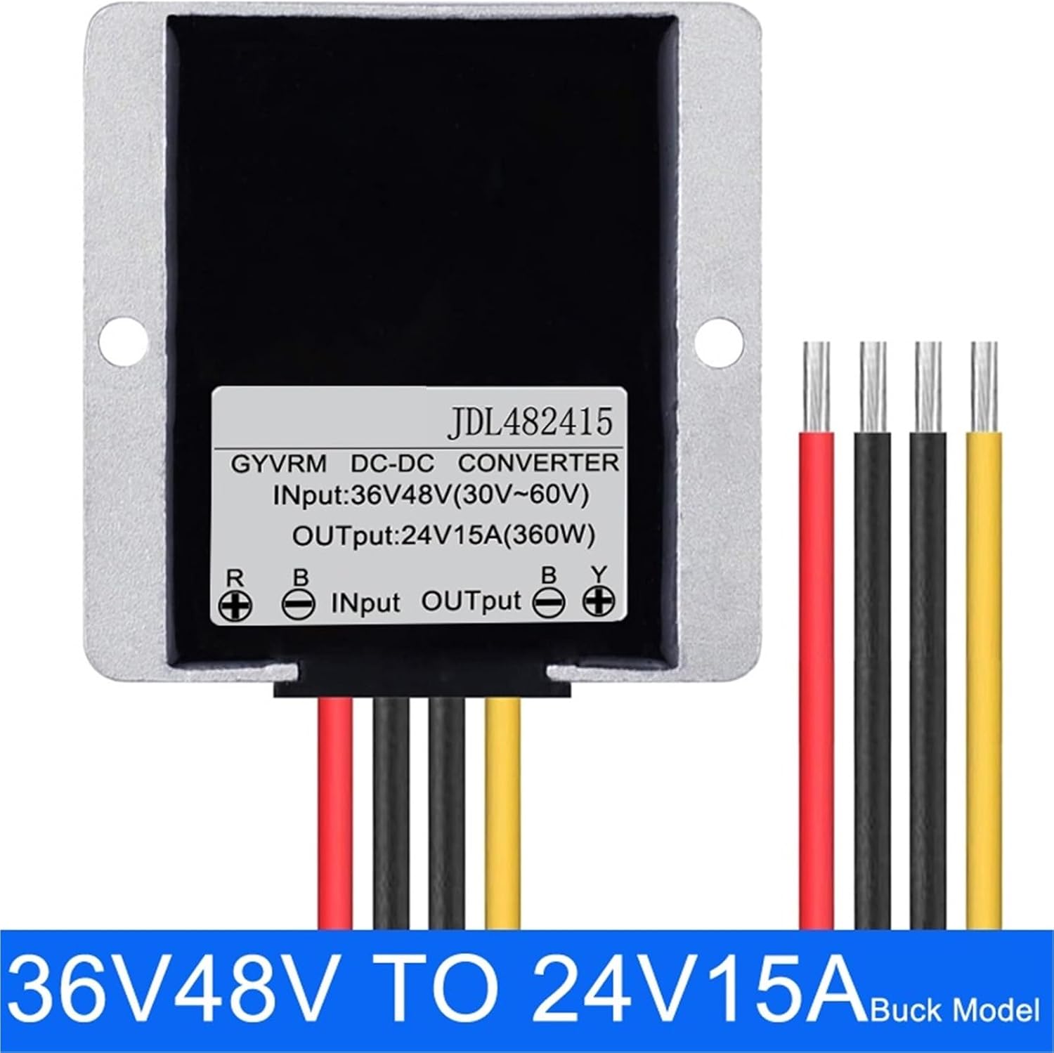 1Pcs DC DC 36V 48V to 24V 1A 2A 3A 5A 10A 15A 20A 30A Step Down Model 60V 72V 80V to 24V 480W Converter IP68 Waterpoof Level