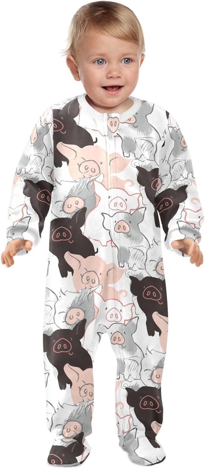 vvfelixl Halloween Pumpkins Orange Lantern Baby Sleepers For Girl Boys Newborn Baby Play One-Piece Footies For 0-24 Months - Image 3