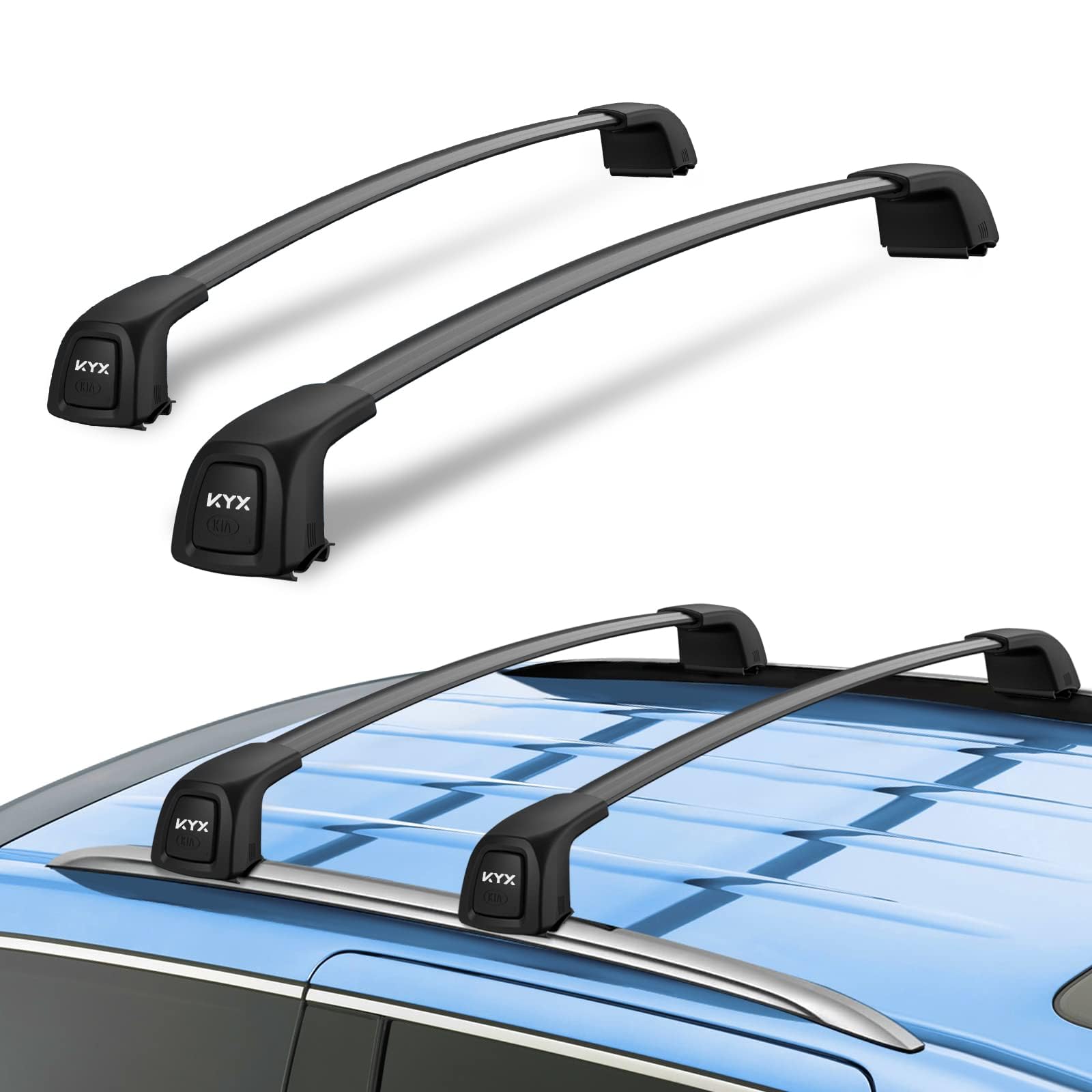 KYX Roof Rack Cross Bars For 20192023 Kia Telluride LX