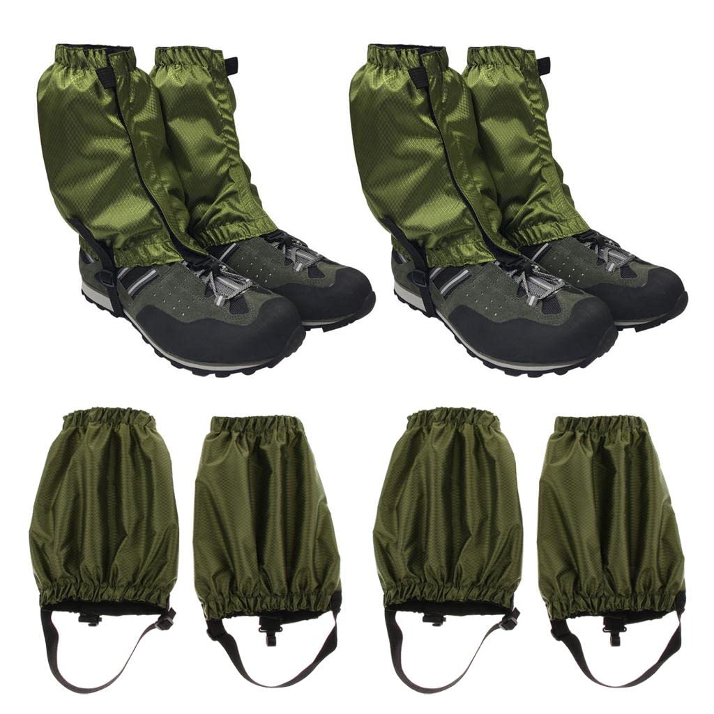 Oshhni 2 Paar wasserdichte S Wandern Klettern Low Snow Legging Trekking S, Armeegrün
