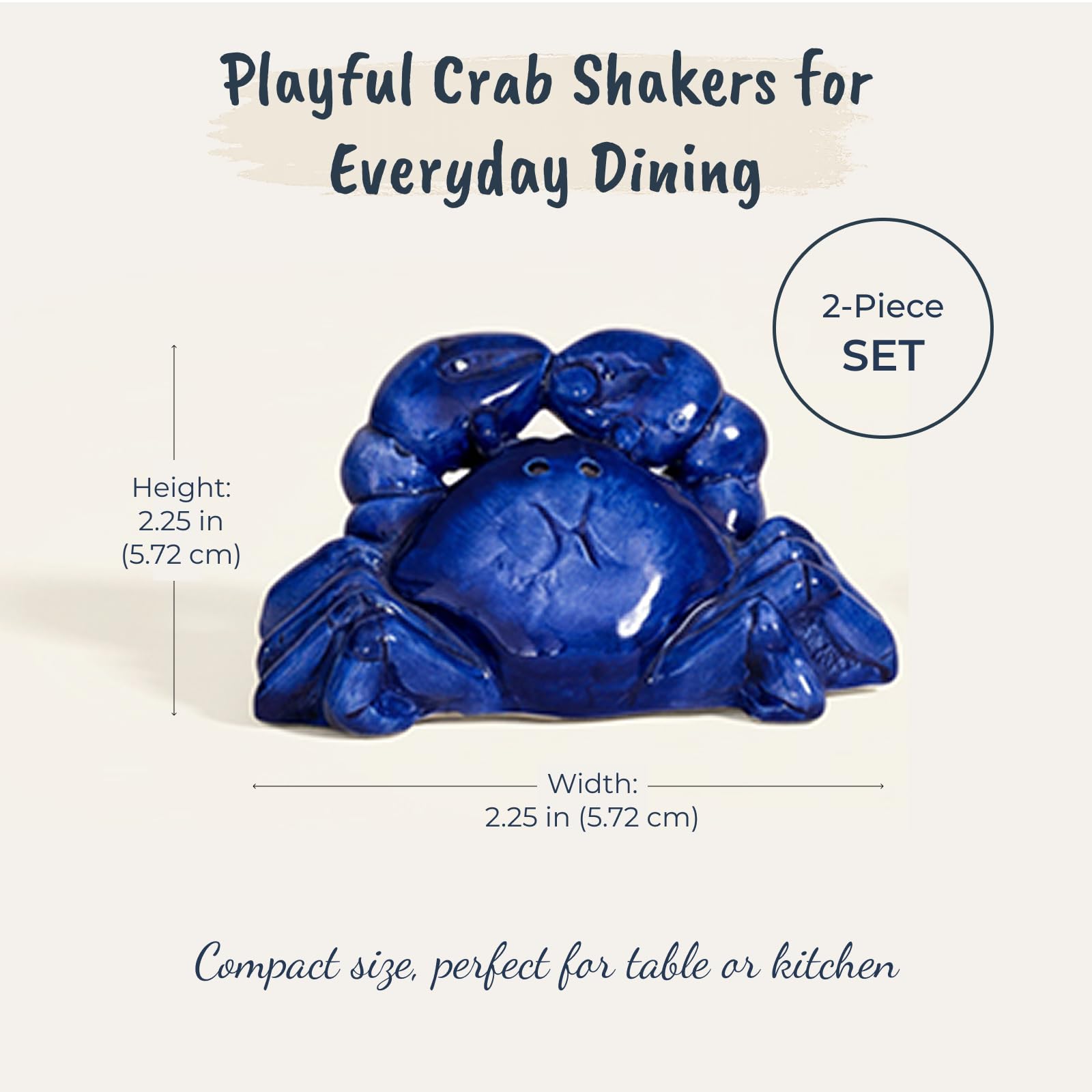 Amazon.com: Blue Sky Clayworks Crab Salt & Pepper Shaker Set