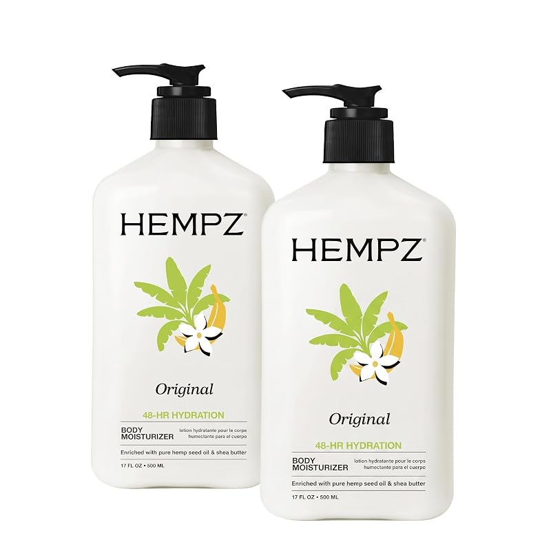 Hempz Original, Body Moisturizer, Floral and Banana, 17 Fl Oz, (Pack of 4)