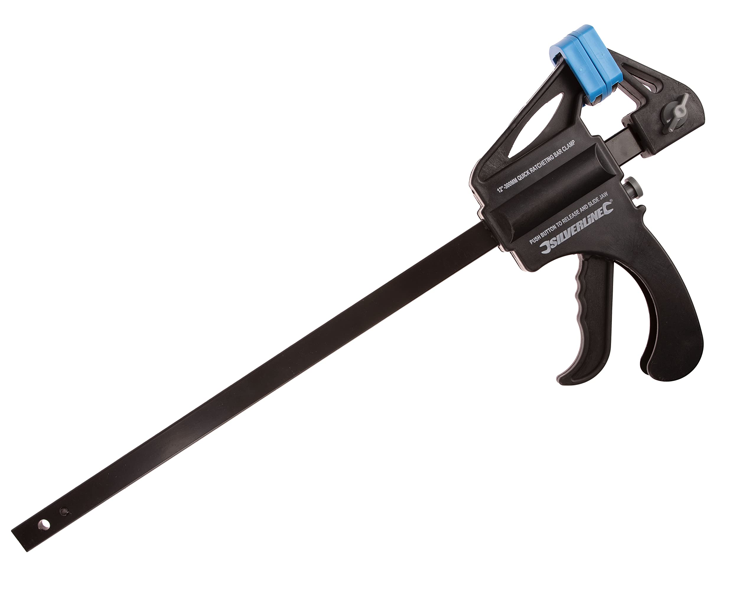 Silverline Black Vc101 Quick Clamp 300 Mm,