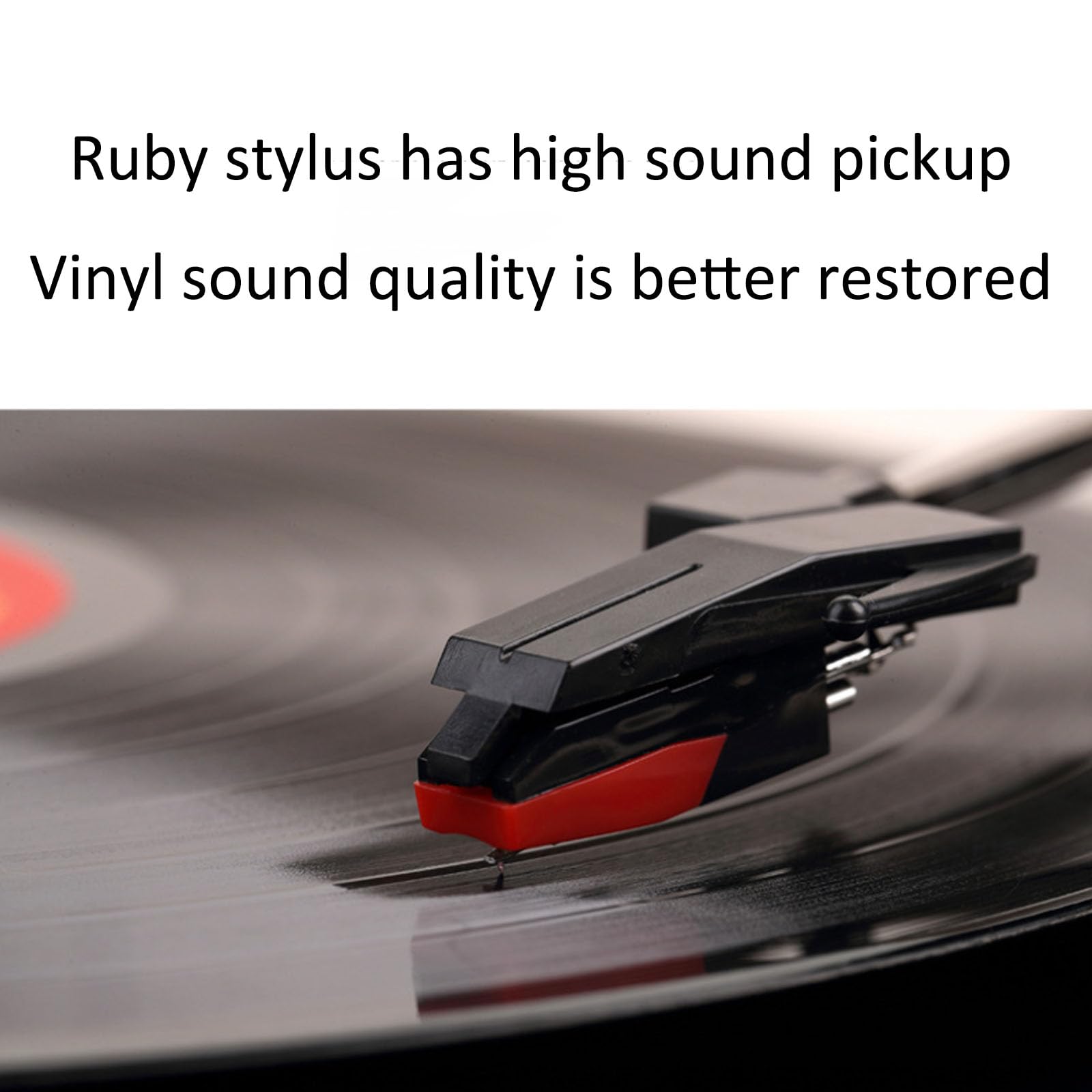 Giradischi in vinile Bluetooth con altoparlanti stereo, lettore di schede SD, 3 velocità (33/45/78), ideale per hotel, club, bar e studi di yoga