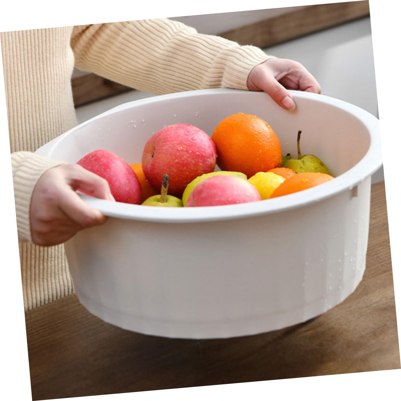 Cabilock 2stücke Multifunktionale Wäschewanne Mit Integriertem Waschbrett Robustes Teilige Design Für Handwäsche Und Fußbad Für Zuhause Und Reisen Aus Dickem Kunststoff Vielseitig