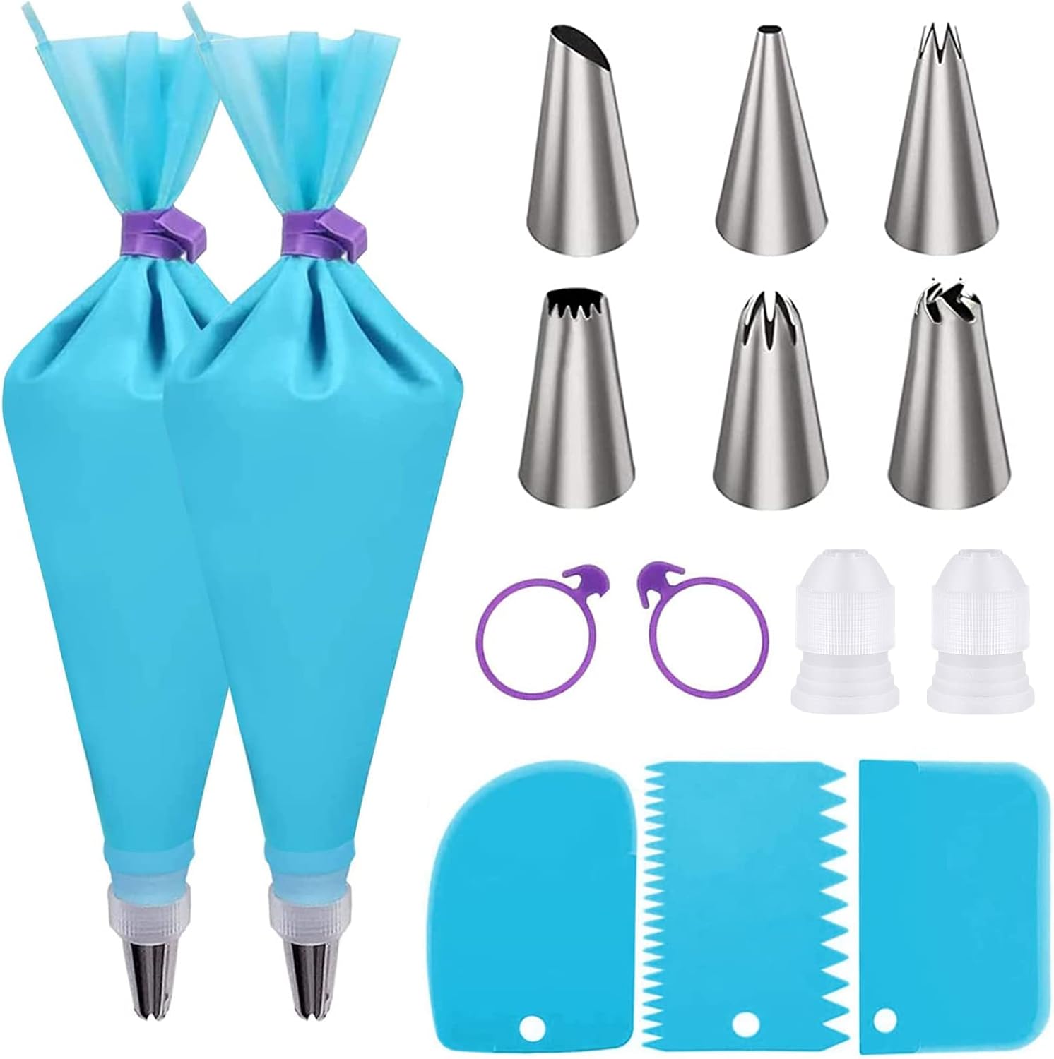 Piping Bags and Tips Set, Cake Decorating Supplies for Baking with