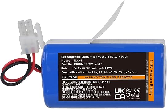 Batmax 14.8V Battery for ILIFE A4s, A4s pro, V7 V7S V7PRO V7 Plus A6, A7, A8, A9 Vacuum Cleaners